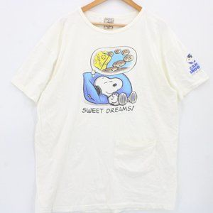 Vintage Alore Sleep Shirt Womens White Snoopy Sweet Dreams Graphic One Size